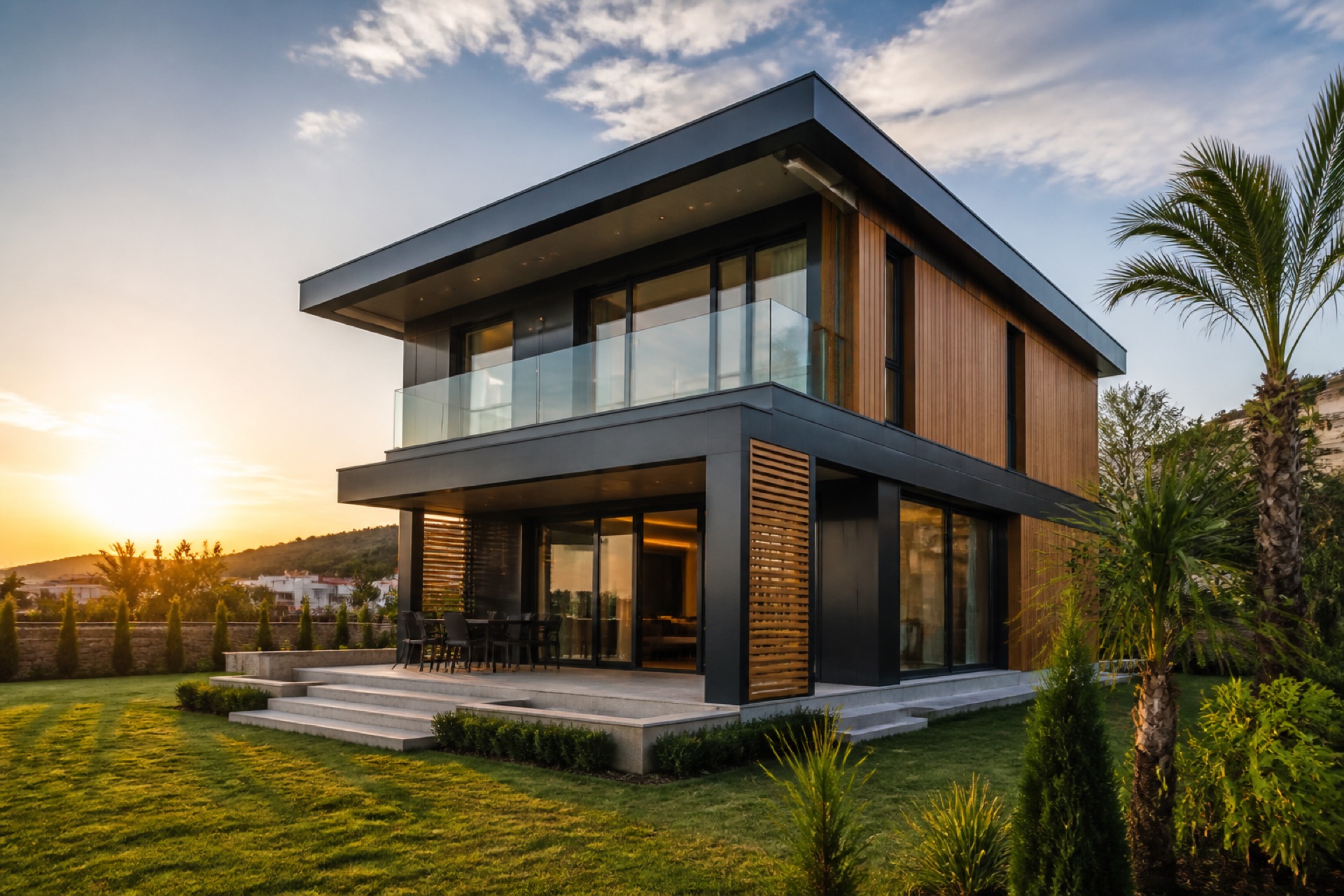 Modern çelik ev yapımı, prefabrik çelik konut