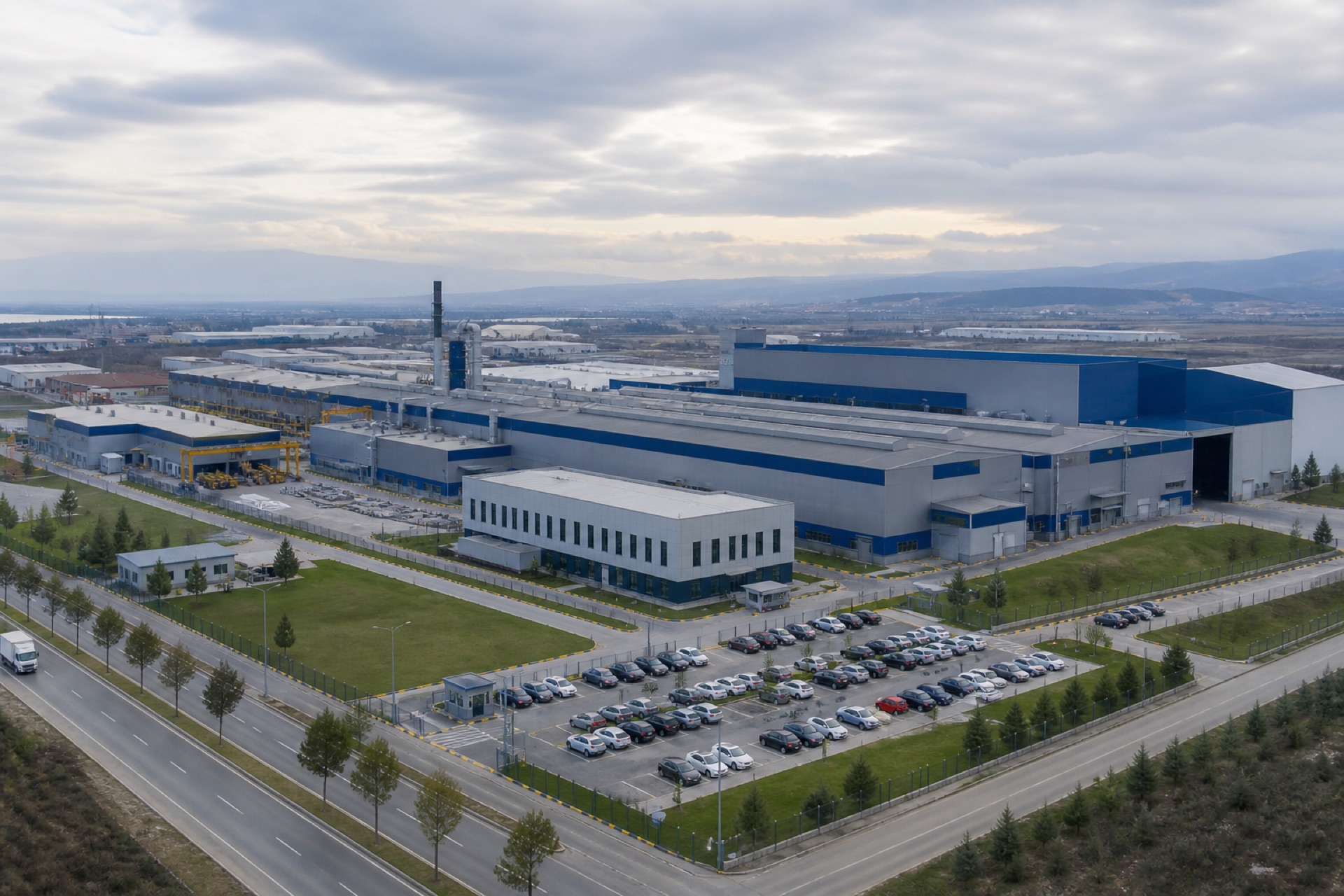 Tamamlanmış çelik fabrika ve üretim tesisi